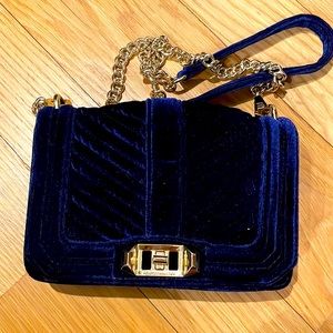 Rebecca Minkoff Velvet Blue Crossbody Bag